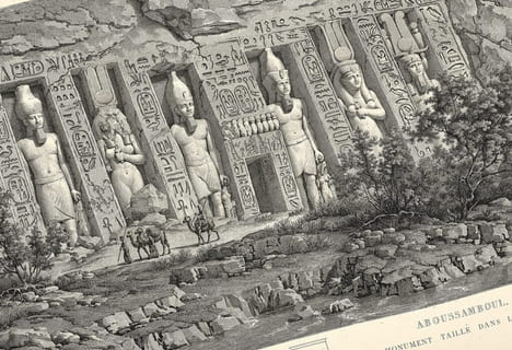 Antiquités de la Nubie, ou Monumens inédits des bords du Nil, situés entre la première et la seconde cataracte. Dessinés et mesurés en 1819, par F.C. ...