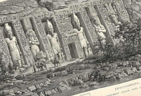 Antiquités de la Nubie, ou Monumens inédits des bords du Nil, situés entre la première et la seconde cataracte. Dessinés et mesurés en 1819, par F.C. ...