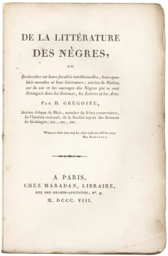 De la Littérature des Nègres, ou Recherches sur leurs facultés intellectuelles, leurs qualités morales et leur littérature ; suivies de Notices sur la ...