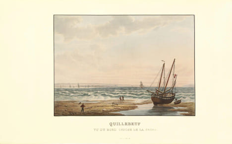 Excursion sur les côtes et dans les ports de Normandie. Le plus beau des ouvrages consacrés aux côtes normandes sous le règne de Charles X, orné de 40 ...