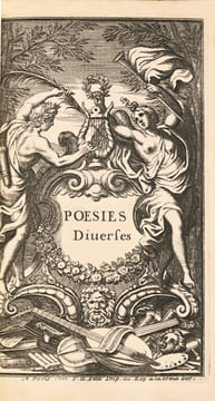 L’Élégie pour Monsieur Foucquet. Recueil de poësies Dédié à Monseigneur le Prince de Conty. Par M. de La Fontaine. Edition originale très rare du « ...