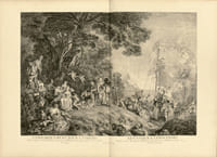 L’Œuvre d’Antoine Watteau, Peintre du Roy. En son Académie Roïale de Peinture et Sculpture Gravé d’après ses tableaux & Desseins originaux tirez du Cabinet du Roy & des plus curieux de l’Europe. Par les Soins de M. de Julienne. « Ce somptueux recueil imprimé en 1735 est un des livres les plus beaux et les plus rares du XVIIIe siècle. Des 100 exemplaires qui furent tirés il y a près de trois siècles, à peine une trentaine existe encore aujourd’hui » (Cohen, en 1910, il y a 109 ans).