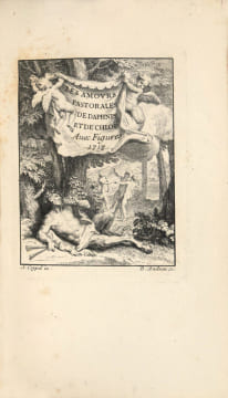 Les Amours pastorales de Daphnis et Chloé (traduites du grec par Amyot) ; avec figures. Premier tirage de l’édition de 1718 des Amours de Daphnis et ...