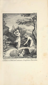Les Amours pastorales de Daphnis et Chloé (traduites du grec par Amyot) ; avec figures. Premier tirage de l’édition de 1718 des Amours de Daphnis et ...