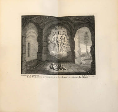 Les Amours pastorales de Daphnis et Chloé (traduites du grec par Amyot) ; avec figures. Premier tirage de l’édition de 1718 des Amours de Daphnis et ...