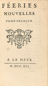Féeries nouvelles. Edition originale des 14 contes de fées du Comte de Caylus, inspirateur vraisemblable d’Andersen.. [Contes de fées]. [CAYLUS, ...