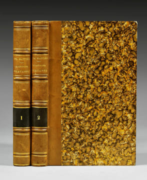Le Capitaine Fracasse. Rare édition originale du Capitaine Fracasse, le chef-d’œuvre de Théophile Gautier, conservée dans ses élégantes reliures de ...