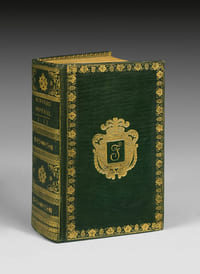 Almanach Impérial. Almanach Impérial relié en maroquin vert au chiffre supposé de Joseph Fouché, provenance rarissime.