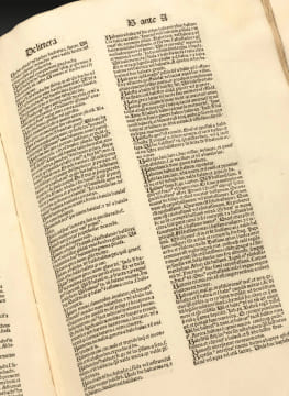 Catholicon. Le célèbre « Catholicon » achevé d’imprimer par Koberger le 21 aout 1486, complet, conservé dans sa reliure décorée d’atelier de ...