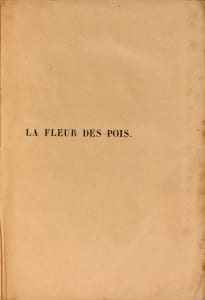 La Fleur des Pois - La Paix du ménage [Etudes de mœurs au XIXe siècle. Tome II. Scènes de la vie privée. 2e volume]. L’édition originale de La Fleur des Pois, rare exemplaire sur papier de couleur conservé tel que paru avec sa couverture d’origine.