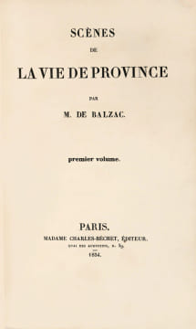 Eugénie Grandet. L’un des plus beaux exemplaires répertoriés en reliure de l’époque non tomée d’ Eugénie Grandet, chef-d’œuvre de la littérature ...