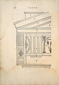 La Pratica della perspettiva, opera molto profittevole a pittori, scultori e architetti. Précieuse et rare édition originale du grand traité d’architecture de Barbaro, le premier ouvrage de perspective pratique publié en Italie.