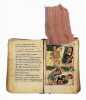 Manuscrit liturgique illustré écrit en ge’ez. Séduisante bible éthiopienne manuscrite sur peau de vélin enluminée de 2 figures polychromes à pleine ...