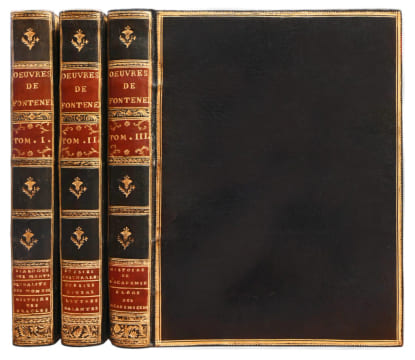 Œuvres diverses de M. de Fontenelle, de l'Académie françoise. Première édition originale collective des Œuvres de Fontenelle et l’un des plus précieux ...