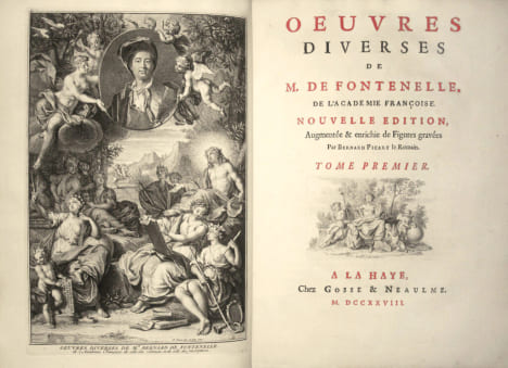 Œuvres diverses de M. de Fontenelle, de l'Académie françoise. Première édition originale collective des Œuvres de Fontenelle et l’un des plus précieux ...