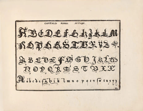 Alphabeta et Characteres… Apud Omnes Omnino Nationes usurpatj ; ex varijs Autoribus accurate depromptj. Artificiose… in aere effictj, et recens forâs ...