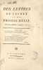 Des Lettres de cachet et des prisons d’Etat. Edition originale du virulent ouvrage de Mirabeau écrit au donjon de Vincennes et s’élevant contre le ...