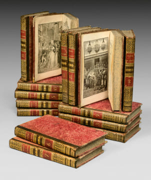 Les Nuits de Paris ou le spectateur nocturne. Edition originale conservée dans sa reliure de l’époque strictement uniforme, condition rare.. RESTIF DE ...
