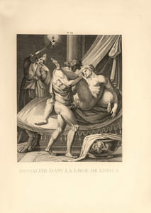 L’Aretin ou Recueil de postures érotiques, d’après les gravures à l’eau-forte par cet Artiste célèbre, Avec le Texte explicatif des Sujets (par Croze-Magnan). Précieux exemplaire complet des 20 estampes érotiques relié en plein veau de l’époque.