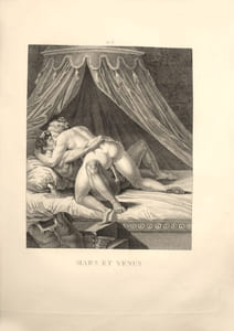 L’Aretin ou Recueil de postures érotiques, d’après les gravures à l’eau-forte par cet Artiste célèbre, Avec le Texte explicatif des Sujets (par Croze-Magnan). Précieux exemplaire complet des 20 estampes érotiques relié en plein veau de l’époque.