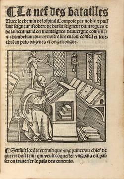 La Nef des Princes. [Suivie de :] La Nef des batailles. Précieuse édition gothique réunissant en seconde édition « La Nef des Princes » de Champier et ...