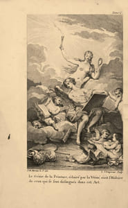 Extrait des différens ouvrages publiés sur la vie des peintres. Edition originale de ce « répertoire portatif » dédié aux peintres et à leurs écoles de peinture.
