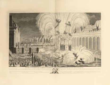Représentation des fêtes données par la ville de Strasbourg Pour la convalescence du Roi ; à l'arrivée et pendant le séjour de Sa Majesté en cette ...