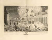 Représentation des fêtes données par la ville de Strasbourg Pour la convalescence du Roi ; à l'arrivée et pendant le séjour de Sa Majesté en cette ville. Inventé, Dessiné et dirigé par J.M. Weis, graveur de la ville de Strasbourg. Les Fêtes données par la Ville de Strasbourg pendant le séjour du roi Louis XV au mois d'octobre 1744 ornées de 11 superbes estampes à double page.