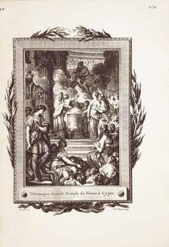 Les Aventures de Télémaque. L’exemplaire M. Rosenbaum et Charles Hayoit du superbe Télémaque de 1785 enrichi d’une remarquable lettre autographe de ...
