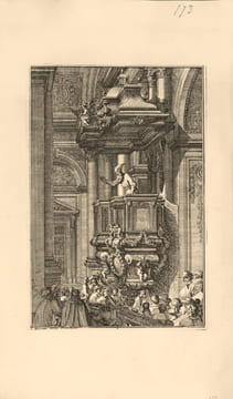 Recueil factice de gravures d'ornements exécutées par J. Le Pautre. Importante réunion de 252 gravures sur cuivre exécutées par Jean le Pautre  et ...