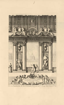 Recueil factice de gravures d'ornements exécutées par J. Le Pautre. Importante réunion de 252 gravures sur cuivre exécutées par Jean le Pautre  et ...