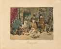 Boutiques de Paris. Très rare suite de lithographies coloriées consacrées par Henry Monnier  aux boutiques parisiennes.. MONNIER, Henry.