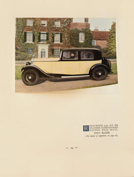 THE 20-25 H.P. ROLLS-ROYCE. Un catalogue commercial luxueusement édité pour présenter la série 20-25 HP  mise en vente par Rolls-Royce en 1931.. ...