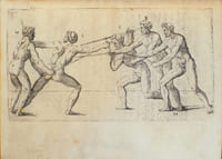 Trattato di scientia d’arme, con un dialogo di filosofia. "The fine illustration has been attributed to I. A. Michelangelo (a friend of the author)."