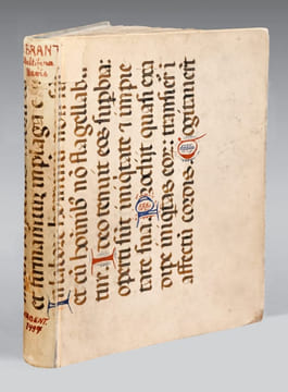 [La Nef des Fous]. Stultifera Navis (traduit en latin par Jacobus Locher). Première édition latine incunable publiée à Strasbourg  ornée de 117 ...