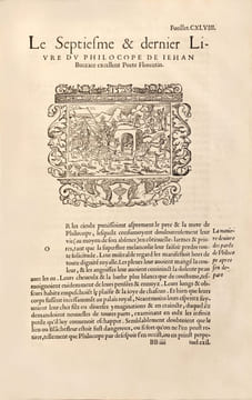 Roméo et Juliette suivi du Philocope de Messire Jehan Boccace Florentin, Contenant l'histoire de Fleury et Blanchefleur, divisé en 7 livres traduictz ...