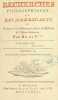Recherches Philosophiques sur les Américains, ou Mémoires intéressants pour servir à l’Histoire de l’Espèce humaine. L’exemplaire en reliure de ...