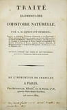 Traité élémentaire d’histoire nat.... DUMERIL, André-Marie-Constant