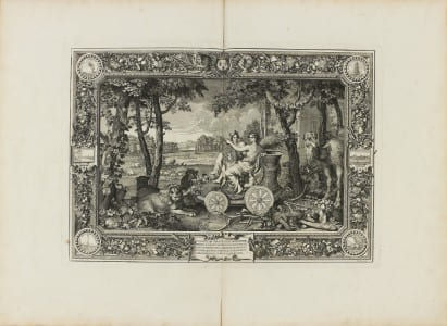Tapisseries du Roi, où sont représentez les quatre éléments et les quatre saisons. Les Tapisseries commandées par le roi Louis XIV pour Versailles. ...
