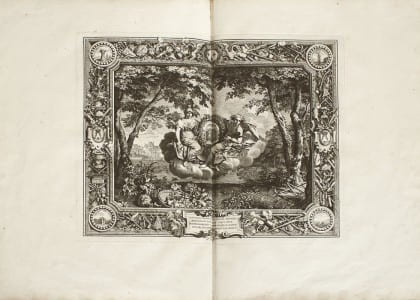Tapisseries du Roi, où sont représentez les quatre éléments et les quatre saisons. Les Tapisseries commandées par le roi Louis XIV pour Versailles. ...