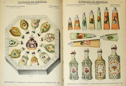 CATALOGUE DE PARFUMS ET COSMETIQUES Rare et luxueux catalogue de vente d’un fabricant de parfums et produits cosmétiques. [CATALOGUE DE PARFUMS ET ...