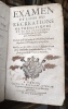 Examen du livre des r&eacute;cr&eacute;ations math&eacute;matiques et de ses probl&egrave;mes en g&eacute;om&eacute;trie, m&eacute;chanique, optique, & catoptrique.. MYDORGE (Claude) - LEURECHON ...