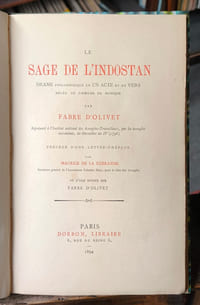 Le Sage de l’Indostan, précédé d’une préface de Maurice de La Sizeranne.