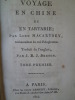 Voyage en Chine et en Tartarie par Lord Macartney, Ambassadeur du Roi d'Angleterre, Traduit de l'anglais par J.B.J. Breton.. BARROW (John) - BRETON ...