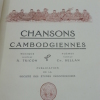 Chansons Cambodgiennes, musique recueillie par A. Tricon, poèmes de Ch. Bellan.. TRICON (A.)  -  BELLAN (CH.) - [CAMBODGE] [CHANSONS CAMBODGIENNES] 