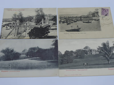 Old postcards on Singapore