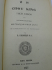 Le Chou-King, Texte Chinois avec une double Traduction en Francais et en Latin, des Annotations et un Vocabulaire par S. Couvreur S.J.. COUVREUR ...