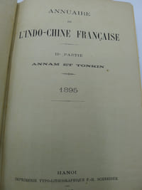 Annuaire de l'Indo-Chine Française pour l'Année 1895 - Deuxième Partie: Annam et Tonkin