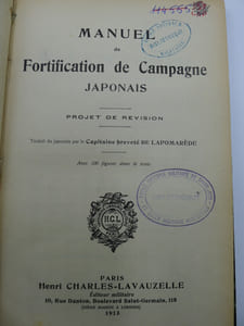 Manuel de Fortification de Campagne Japonais - Projet de Révision
