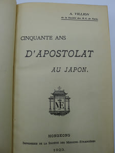 Cinquante Ans d'Apostolat au Japon